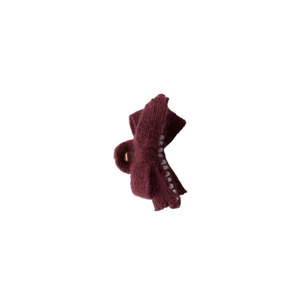 ZARA KNITTED BOW HAIR CLIP